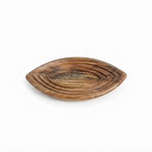 Elegante Bandeja de Servir Rectangular de Madera de Mango Hecha a Mano, Bandeja Decorativa para Mesa de Centro Otomana, Bandeja de Desayuno para la Cama - Product Image 3