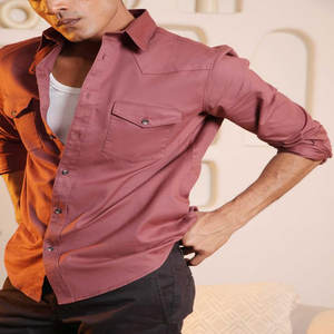 Camisas de vestir formales de oficina de manga larga para hombre personalizadas, transpirables, informales, sin arrugas, sin hierro, antiarrugas, tela Dobby - Product Image 5