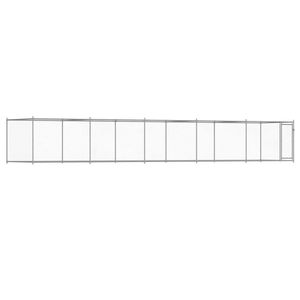 Grande cage pour chien durable en acier galvanisé gris - Product Image 2