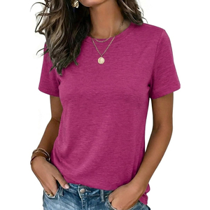 Camiseta Moderna para Mujer, Cuello Redondo, Manga Corta, Silueta Holgada, Estampado Gráfico, Estilo Urbano, Camiseta con Cuello Redondo - Product Image 1