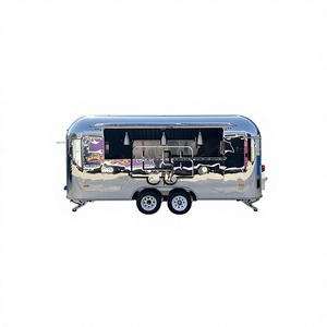 ACB Commercial Fast Food Trailer Truck Cart Full Kitchen Mobile Van For Snack Foods for Sale USA Europe Australia - Product Image 1