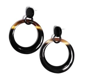 Boucles d'oreilles artisanales naturelles pour femmes, écologiques, faites à la main, modernes, durables, de haute qualité, par HF Crafts - Product Image 1