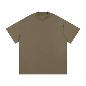 Men's High-quality Solid Color Simple <b>T</b>-shirt Loose and Comfortable Round Neck Short Sleeves - Product Image 5