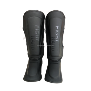 Espinilleras de Boxeo de Cuero Hechas en Fábrica, Protección Profesional, Diseño Transpirable Ajustable, Embalaje Personalizado, Unisex, Alta Calidad - Product Image 2