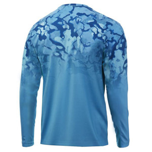 Nouveauté 2025 – Haut de pêche pour homme à col rond UPF 50, léger, respirant, séchage rapide, avec impression par transfert thermique - Product Image 2
