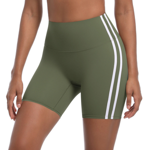 Shorts Deportivos de Cintura Alta con Efecto Push-Up para Mujer, Shorts de Yoga Acanalados sin Costuras para Gimnasio, Levanta Glúteos, Fitness y Yoga - Product Image 1