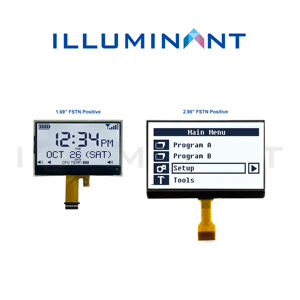 Module d'affichage graphique LCD monochrome bleu-gris personnalisé STN FSTN DFSTN positif/négatif 1,69'' 2,48'' 2,93'' 2,98'' 3'' avec rétroéclairage LED - Product Image 4