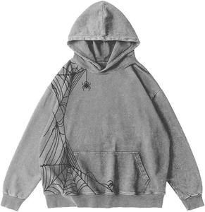 Nouveautés tendance : sweats à capuche personnalisés effet délavé pour hommes, streetwear de haute qualité, sweats à capuche effet délavé pour hommes en gros - Product Image 2