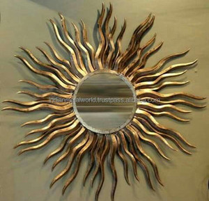 Arte de pared de Metal con diseño Floral antiguo, arte de Metal dorado, arte de pared de METAL indio - Product Image 6