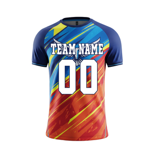 New Arrived Custom Front Team Name Soccer Jersey Personalized Name Number Short Breathable Quick Dry Summer Season Unisex Custom - Product Image 1