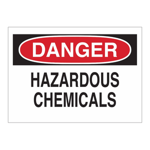 Panneau d'avertissement de danger de produits chimiques dangereux Brady pour les laboratoires, les salles de stockage et les zones industrielles - Product Image 3