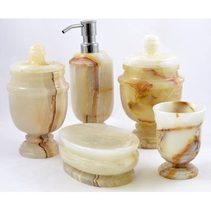 Juego de Baño Moderno de Resina con Diseño en Espiral de Ocho Piezas, Hecho a Mano, de Alta Calidad, Venta Directa de Fábrica desde India - Product Image 5