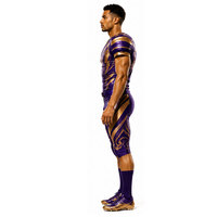 Uniforme de football américain personnalisé de qualité supérieure pour adultes, en polyester respirant, couleurs et logo personnalisés, vente chaude