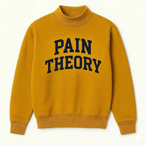 เสื้อสเวตเชิ้ตคอเต่าลายกราฟิก Pain Theory สีชาร์โคล วินเทจ ยูนิเซ็กส์ ผ้าฟลีซ แขนยาว ทรงโอเวอร์ไซส์ สวมใส่สบาย เหมาะสำหรับฤดูหนาว สไตล์สตรีท - Product Image 2