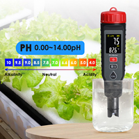 Testeur numérique de qualité de l'eau, pH-mètre et thermomètre, capteur remplaçable, écran couleur, pour laboratoire, agriculture, transformation alimentaire