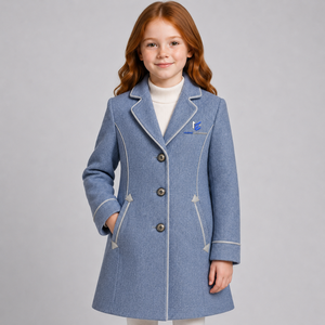 Stylish <b>Kids</b> Wool Puffer Jacket Comfortable Cold Weather Outerwear for <b>Winter</b> Warmth <b>Kids</b> Woolen <b>Coat</b> With OEM Design - Product Image 1