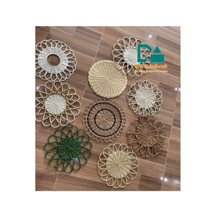 จานรองอาหารรูปทรงไม่สมมาตร ทำจากหวาย/หญ้าทะเล แบบรักษ์โลก ทันสมัย ขายส่ง รับผลิตตามสั่ง  ผู้ผลิต OEM - Product Image 3