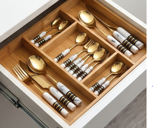 Elegant <b>Gold</b> Plated Stainless Steel Cutlery Set With Marble Handles <b>Mirror</b> Finish Modern Luxury Design Serving Spoon Fork Knife - Product Image 4