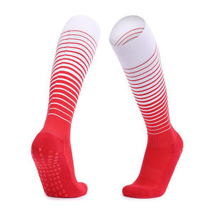 Chaussettes de sport rayées mi-hautes pour hommes, respirantes, en coton tricoté, polyester et élasthanne, bleu-vert, chaussettes de compression d'été - Product Image 6