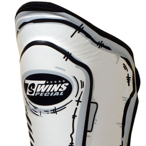Protège-tibias en cuir PU pour jumeaux, protection professionnelle, fermeture auto-agrippante, légers, pour adultes, protège-jambes de sport - Product Image 3