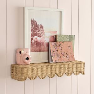 ชั้นวางของติดผนังลายหอยเชลล์หวายแบบใหม่ ของตกแต่งห้องเด็ก เป็นมิตรกับสิ่งแวดล้อม ชั้นวางโชว์สินค้า ขายส่งจำนวนมาก ผู้จัดจำหน่ายอุปกรณ์จัดระเบียบบ้าน - Product Image 1