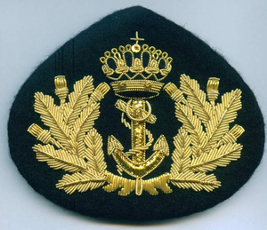 Patch brodé doré en forme d'ancre et de couronne, à coudre, pour décoration de chapeau, patch en tissu de forme irrégulière - Product Image 6