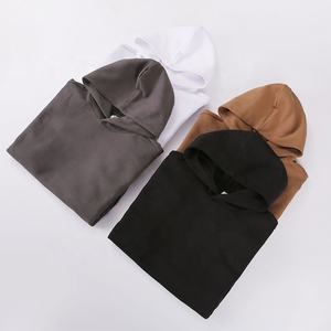 เสื้อฮู้ดดี้ผ้าฝ้ายโพลีเอสเตอร์สำหรับผู้ชายเสื้อสเวตเตอร์ปักไซส์ใหญ่พิเศษ320กรัมแบบกำหนดเองได้สำหรับฤดูหนาวไม่มีสีพื้น - Product Image 2