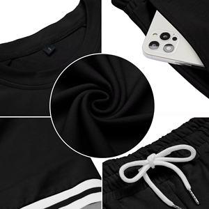 Conjunto de Shorts de Verano de Alta Calidad 100% Algodón para Hombre, Personalizado, Estilo Casual Urbano, Diseño con Tiras en Contraste, Transpirable, de Secado Rápido, OEM - Product Image 3