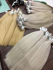 ลดราคาจากโรงงาน ผมแท้เวอร์จิ้นแท้ 100% ผมเวียดนามสีบลอนด์ # เครื่องจักร 60 เครื่อง ทอผ้าสองชั้น ทุกสี เหมาะสำหรับ 100 กรัม ขายส่ง ฟรี - Product Image 2