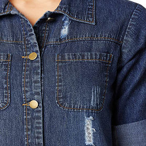 High Quality <b>Women</b> Long Denim <b>Jacket</b> New Style Clothes Casual Trendy Female <b>Spring</b> Comfortable Denim <b>Jacket</b> for <b>Women</b> OEM - Product Image 6