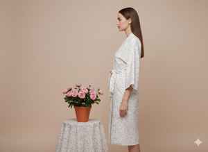 Collection Été 2026 : Robe Kaftan Indienne Faite Main en Coton, Longue Robe de Nuit Maxi, Cache-maillot à Motif Floral, Robe Décontractée - Product Image 3