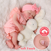 Poupées Reborn Babeside de 17 pouces en vinyle intégral, modèle Nancy, fille endormie, poupées Reborn réalistes et mignonnes, vente en gros, usine OEM