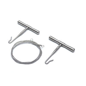 Stainless Steel General Surgery Wire Gigli <b>Saw</b> Handle Set <b>Bone</b> Surgery Manual German Stainless Steel High Surgical Instruments - Product Image 1