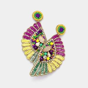 Fashionable Handmade Seed <b>Bead</b> Earrings Multi <b>Color</b> Beaded Drop Jewelry for Girls At Best Price - Product Image 5