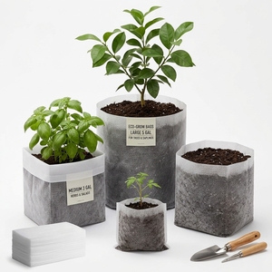 Bolsa de Cultivo Premium Ecológica Reutilizable de Fibra de Coco y Tejido No Tejido para Tomates, Pimientos, Pepinos y Hierbas - Product Image 2