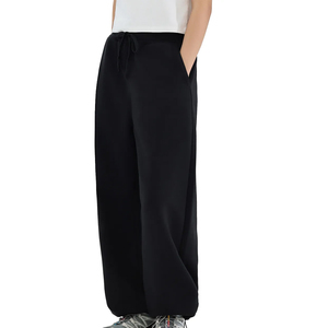Men Women Sweatpants <b>Elastic</b> Waist Drawstring Straight Leg Loose Fit Streetwear Custom Logo Manufacturer - Product Image 1