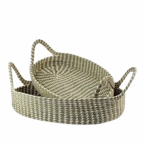High QualityHandcrafted Eco-Friendly <b>Round</b> Tray and oval tray Storage <b>Basket</b> Made in Vietnam - Product Image 4