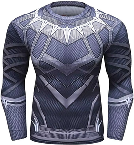 Camisetas Deportivas de Manga Larga con Cuello Redondo, Transpirables y de Compresión para Hombre, Diseño Personalizado, Nueva Colección de Alta Calidad, Spandex/Poliéster - Product Image 6