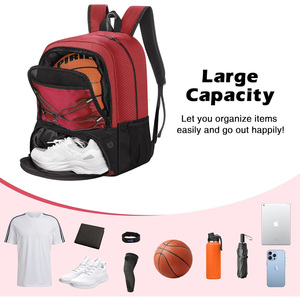 Sacs à dos de football avec logo personnalisé, sacs d'équipe sportive, équipement d'entraînement de football, fabricant OEM Pakistan, exportation mondiale - Product Image 5