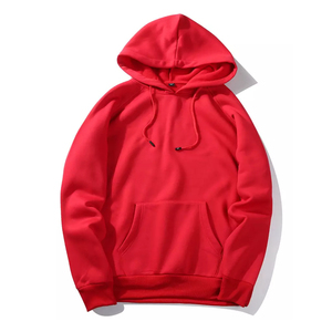 Custom Heavyweight Hoodie <b>Men</b> Blank Fleece <b>Pullover</b> Sweatshirt Back View Streetwear Plain Light Blue Gym Hoodies - Product Image 5