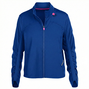 Blouse médicale personnalisable à manches froncées, vente en gros, uniforme médical à fermeture éclair intégrale, vêtements d'allaitement extensibles haute performance, blouses de laboratoire - Product Image 2