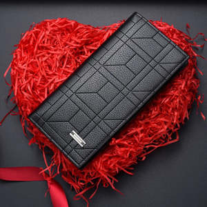 Cartera de Hombre Moderna y Elegante, de Microfibra y Cuero Sintético, Impermeable, Delgada, con Ranuras para Tarjetas, para Uso Diario - Product Image 1