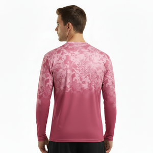 Camisetas de pesca de manga larga para hombre, hechas a medida, transpirables, con protección UPF, estampadas, de alto rendimiento, con máscara, para deportes al aire libre. - Product Image 2