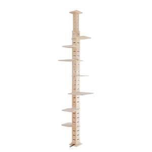 9 'Altura ajustable Multi-Nivel Interior Gato Árbol Vertical Cat Condo Estantes de percha Centro de actividades naturales para gatos trepadores - Product Image 5