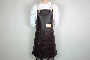 Customized Canvas Barista <b>Apron</b> Unisex Coffee Shop Uniform Adjustable Leather Strap Vest Wholesale Commercial <b>Kitchen</b> - Product Image 2