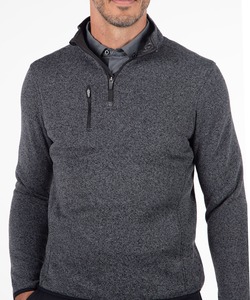 Suéter de punto con capucha y cuello alto de media cremallera para hombre, 100% poliéster, manga larga, para invierno y otoño, personalizado, unisex - Product Image 4