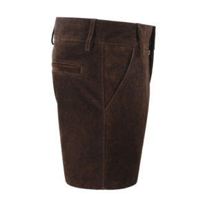 Shorts en daim marron de qualité supérieure pour femmes, style western vintage, bermudas en cuir véritable, fournisseur et fabricant en gros - Product Image 3