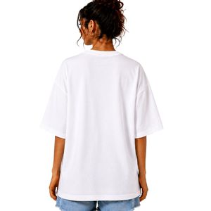 Camiseta Blanca Extra Grande Personalizada para Mujer con Estampado Gráfico de Puerto Rico, Logotipo Personalizado, Informal, de Algodón, para Verano, Estilo Urbano, OEM, ODM, Venta al Por Mayor - Product Image 2
