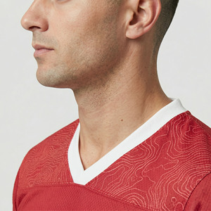 Camiseta de Lacrosse de Secado Rápido para Hombre, Cuello en V, Manga Corta, Diseño para Hombre - Product Image 4