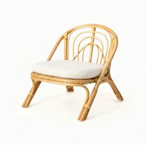 Chaise en rotin naturel faite à la main, meubles en rotin naturel pour salon, jardin, meubles écologiques faits à la main - Product Image 1